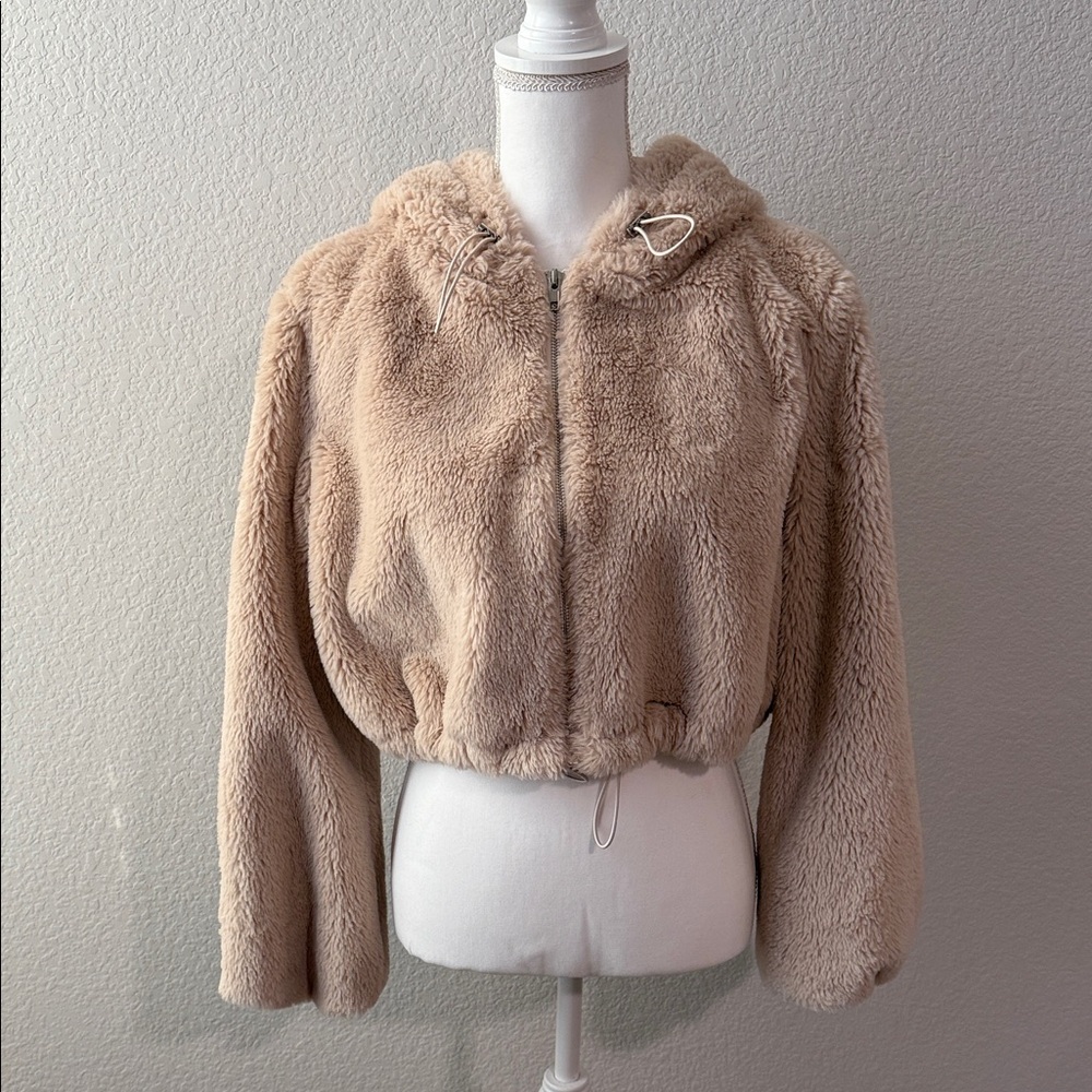 Forever 21 Plush Tan Teddy Jacket